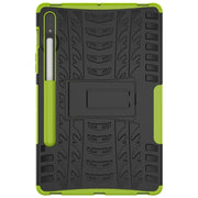 For Samsung Galaxy Tab S9 / S7 / S8 Tire Texture TPU + PC Tablet Case(Green)