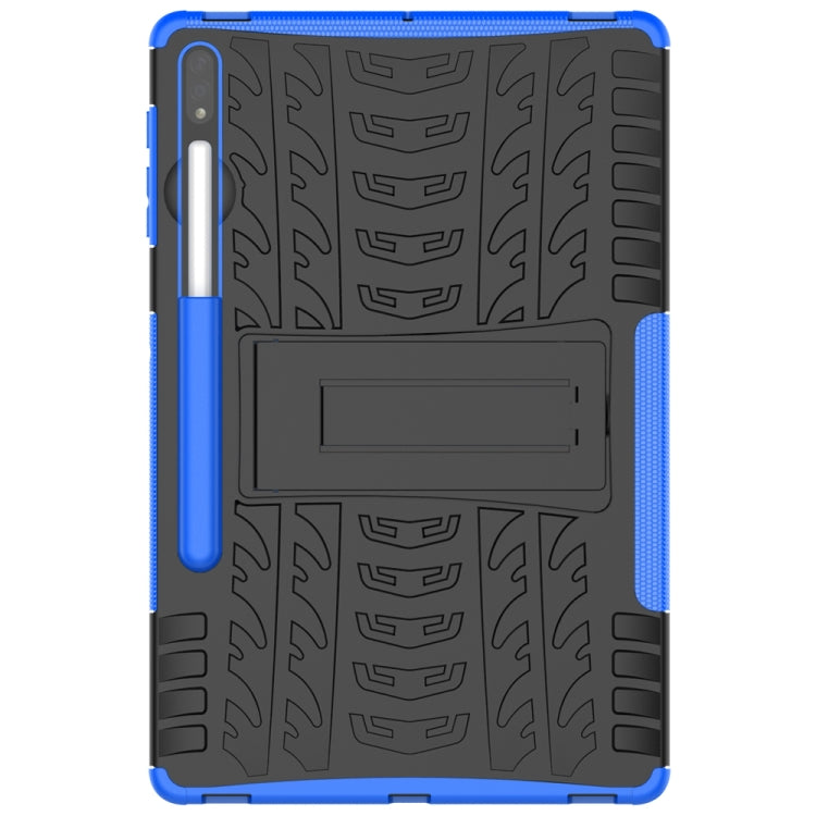 For Samsung Galaxy Tab S9+ Tire Texture TPU + PC Tablet Case(Blue)