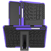 For Samsung Galaxy Tab S9+ Tire Texture TPU + PC Tablet Case(Purple)