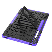 For Samsung Galaxy Tab S9+ Tire Texture TPU + PC Tablet Case(Purple)