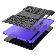 For Samsung Galaxy Tab S9+ Tire Texture TPU + PC Tablet Case(Purple)