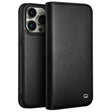 For iPhone 15 Pro Max QIALINO Classic Gen2 Genuine Leather Phone Case(Black) - free shipping - PMC TechLife - Order now!
