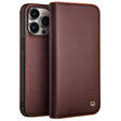 For iPhone 15 Pro QIALINO Classic Gen2 Genuine Leather Phone Case(Brown) - free shipping - PMC TechLife - Order now!
