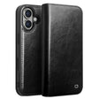 For iPhone 16 QIALINO Classic Genuine Leather Phone Case(Black) - free shipping - PMC TechLife - Order now!