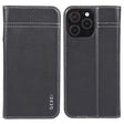 For iPhone 16 Pro GEBEI Top-grain Horizontal Flip Leather Phone Case(Black) - iPhone 16 Pro Cases by GEBEI | Online Shopping South Africa | PMC Jewellery | Buy Now Pay Later Mobicred