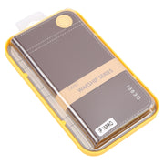 For iPhone 16 Pro GEBEI Top-grain Horizontal Flip Leather Phone Case(Brown)