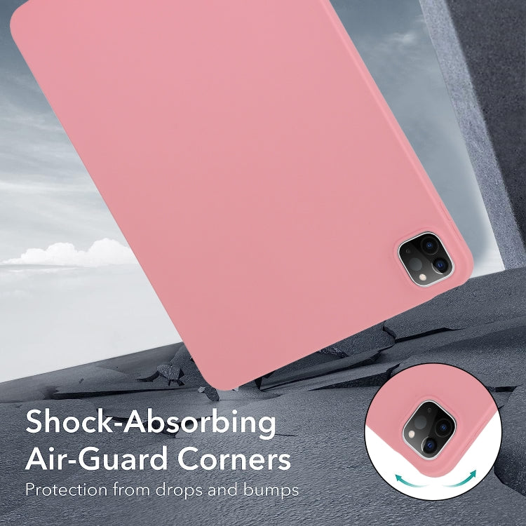 For iPad Air 13 2024 Oil Spray Skin-friendly TPU Tablet Case(Pink)
