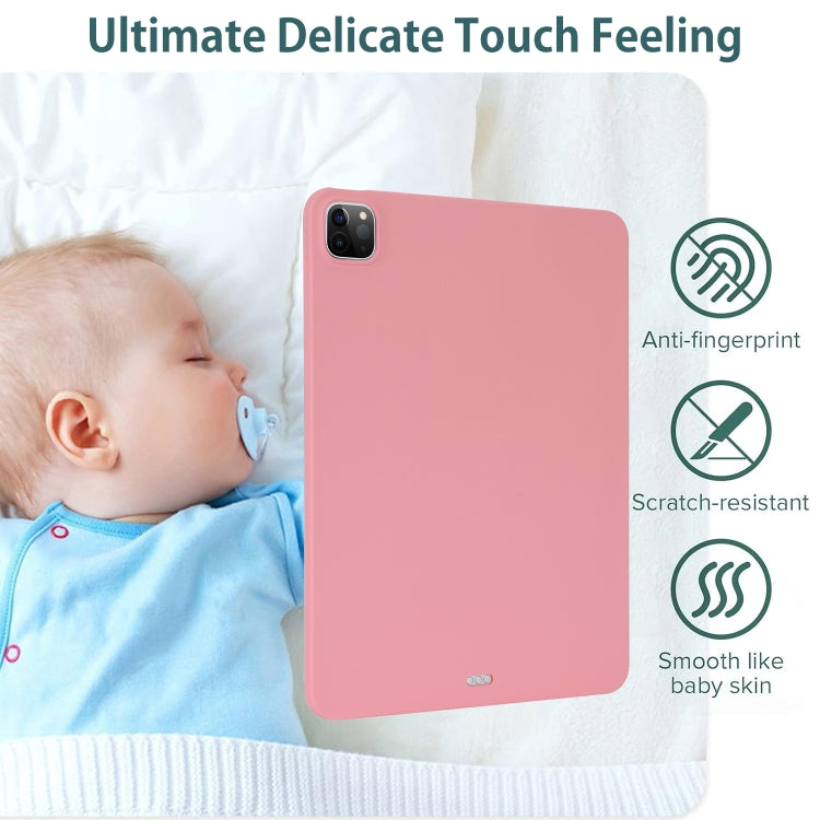 For iPad Air 13 2024 Oil Spray Skin-friendly TPU Tablet Case(Pink)