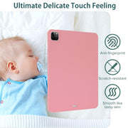 For iPad Air 13 2024 Oil Spray Skin-friendly TPU Tablet Case(Pink)