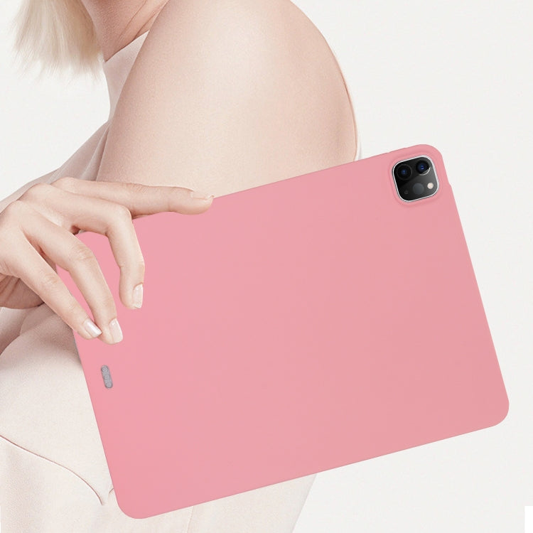 For iPad Air 13 2024 Oil Spray Skin-friendly TPU Tablet Case(Pink)