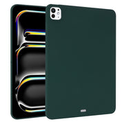 For iPad Pro 11 2024 Oil Spray Skin-friendly TPU Tablet Case(Deep Green)