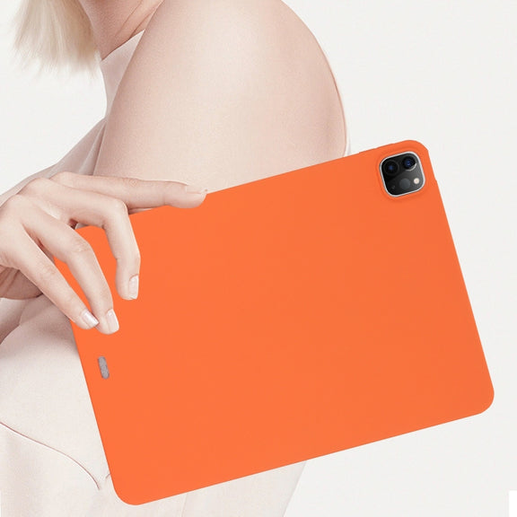For iPad Pro 13 2024 Oil Spray Skin-friendly TPU Tablet Case(Orange)