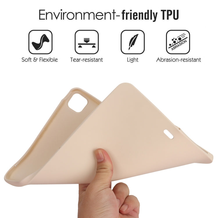 For iPad Pro 13 2024 Oil Spray Skin-friendly TPU Tablet Case(Milk White)