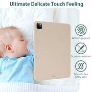 For iPad Pro 13 2024 Oil Spray Skin-friendly TPU Tablet Case(Milk White)