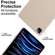 For iPad Pro 13 2024 Oil Spray Skin-friendly TPU Tablet Case(Milk White)