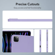 For iPad Pro 13 2024 Oil Spray Skin-friendly TPU Tablet Case(Purple)