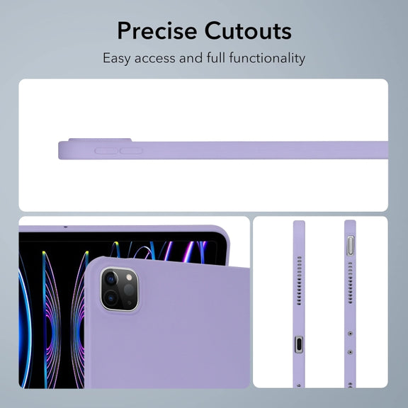 For iPad Pro 13 2024 Oil Spray Skin-friendly TPU Tablet Case(Purple)