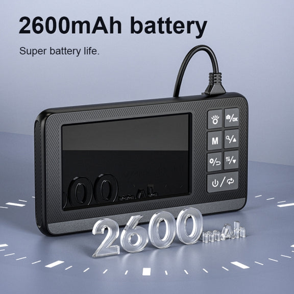 P005 8mm Single Lenses Industrial Pipeline Endoscope with 4.3 inch HD Screen, Spec:10m Tube