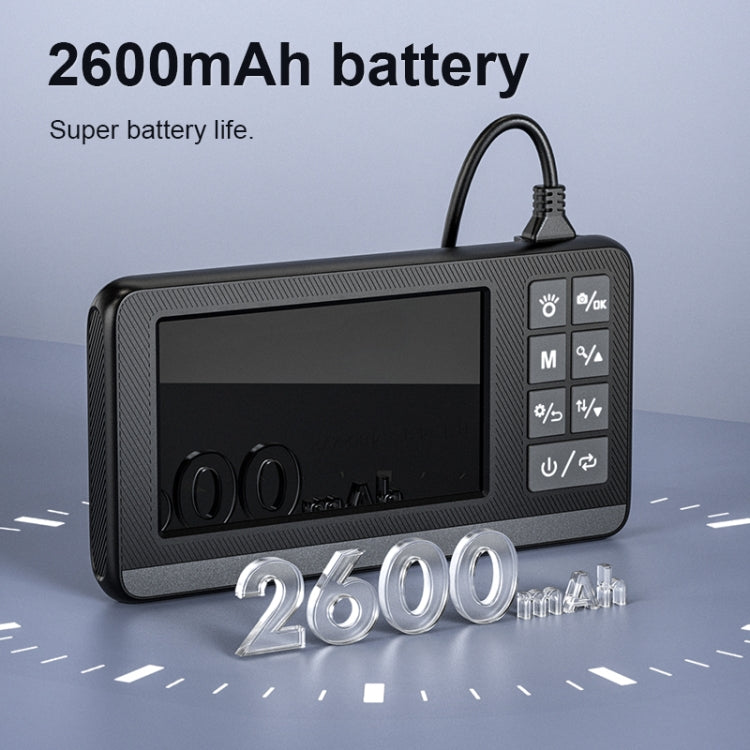 P005 8mm Single Lenses Industrial Pipeline Endoscope with 4.3 inch HD Screen, Spec:10m Tube