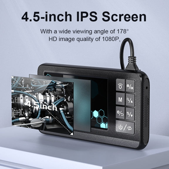 P005 8mm Single Lenses Industrial Pipeline Endoscope with 4.3 inch HD Screen, Spec:10m Tube