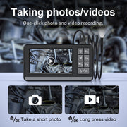 P005 8mm Single Lenses Industrial Pipeline Endoscope with 4.3 inch HD Screen, Spec:10m Tube