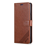 For Xiaomi Redmi Turbo 3 AZNS Sheepskin Texture Flip Leather Phone Case(Brown)
