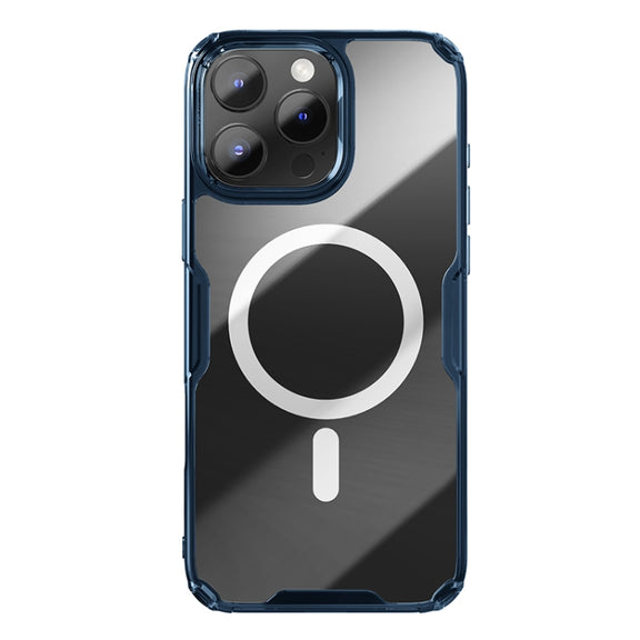 For iPhone 16 Pro NILLKIN Ultra Clear Magsafe PC + TPU Phone Case(Blue)