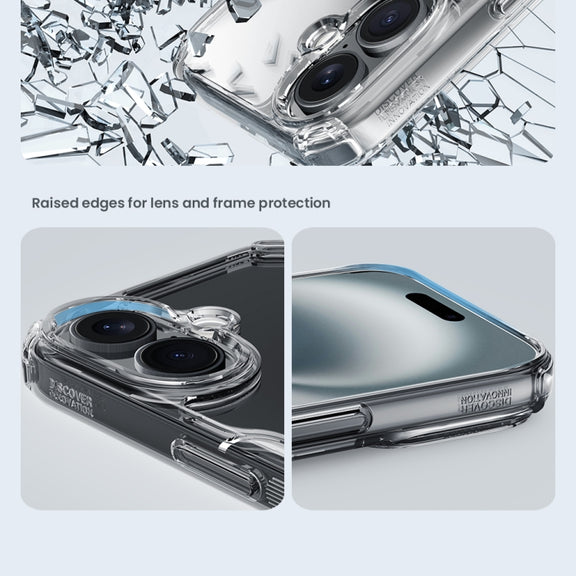 For iPhone 16 Plus NILLKIN Ultra Clear Magsafe PC + TPU Phone Case(Blue)