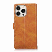 For iPhone 16 Pro Max Wristband Card Slot Leather Phone Case(Brown)