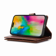 For iPhone 16 Pro Max Wristband Card Slot Leather Phone Case(Coffee)