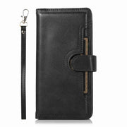 For iPhone 16 Pro Wristband Card Slot Leather Phone Case(Black)