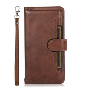 For Samsung Galaxy S24 5G Wristband Card Slot Leather Phone Case(Coffee)