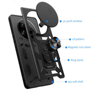 For Xiaomi 14 Ultra Sliding Camera Cover Design TPU Hybrid PC Phone Case(Red)