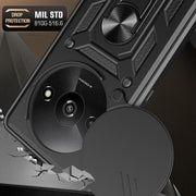 For Xiaomi Redmi A3 Sliding Camera Cover Design TPU Hybrid PC Phone Case(Rose Gold)