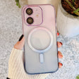 For iPhone 11 MagSafe Magnetic TPU + Acrylic Gradient Color Phone Case(Purple Blue) - iPhone 11 Cases by PMC TechLife | Online Shopping South Africa | PMC TechLife