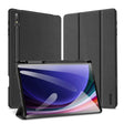 For Samsung Galaxy Tab S10+ DUX DUCIS Domo Series Magnetic Flip Leather Tablet Case(Black) - Tab S10+ Cases by DUX DUCIS | Online Shopping South Africa | PMC TechLife | Buy Now Pay Later Mobicred