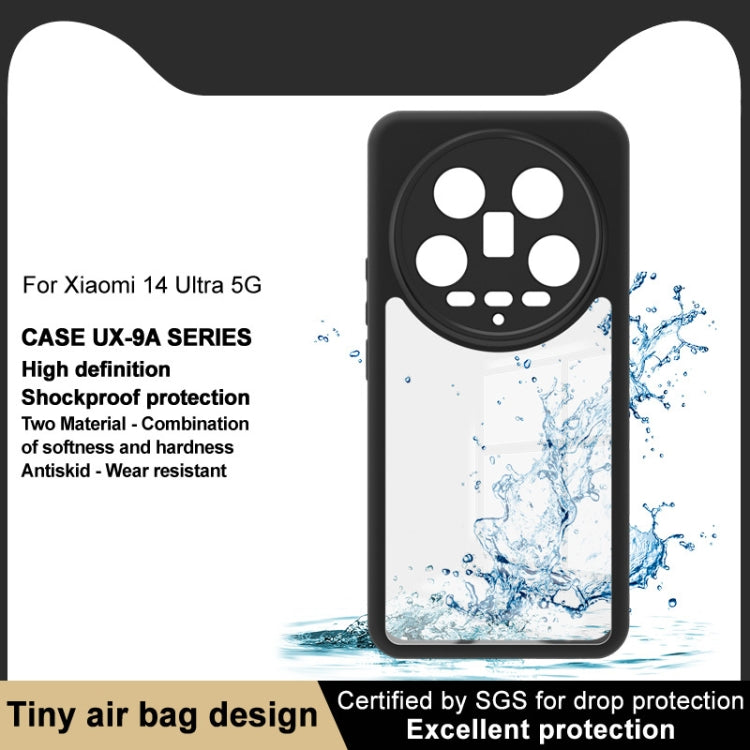 For Xiaomi 14 Ultra 5G imak UX-9A Series Four-corner Airbag Shockproof Phone Case