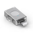 USB to 8 Pin Multifunction Travel Case Shape Apapter(Silver) - Converter & Adapter by PMC TechLife | Online Shopping South Africa | PMC TechLife | Buy Now Pay Later Mobicred