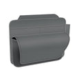 3073 Napa Texture Leather Car Removable Glasses Storage Bag(Grey) - Sunglasses & Glasses Clips by PMC TechLife | Online Shopping South Africa | PMC TechLife | Buy Now Pay Later Mobicred