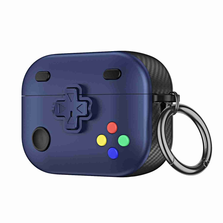 For AirPods Pro 2 Game Console Shape Wireless Earphones Protective Case(Blue)
