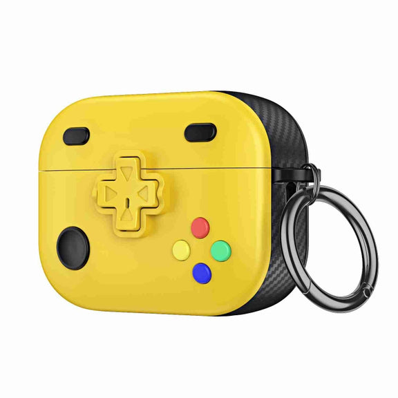 For AirPods 3 Game Console Shape Wireless Earphones Protective Case(Yellow)