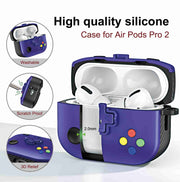 For AirPods 2 / 1 Game Console Shape Wireless Earphones Protective Case(White)