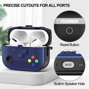 For AirPods 2 / 1 Game Console Shape Wireless Earphones Protective Case(Yellow)