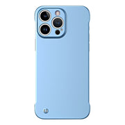 For iPhone 12 Pro Frameless Metallic Paint Hybrid PC Phone Case(Sierra Blue)