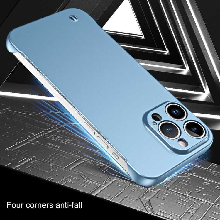 For iPhone 15 Frameless Metallic Paint Hybrid PC Phone Case(Green)