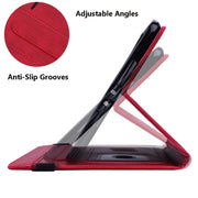 For Samsung Galaxy Tab S9 FE+ Calf Texture Embossed Leather Tablet Case(Red)