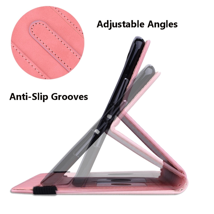 For Samsung Galaxy Tab S9 FE+ Calf Texture Embossed Leather Tablet Case(Pink)