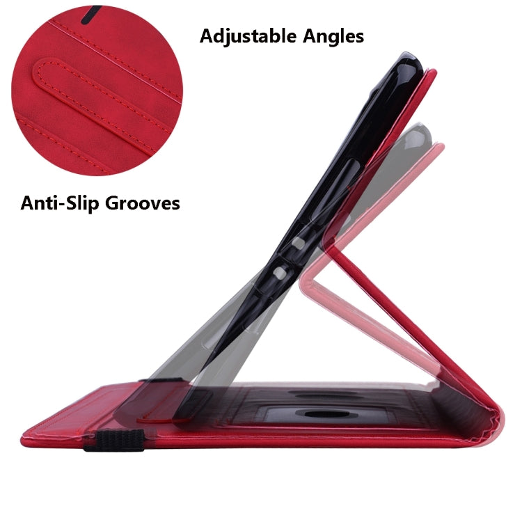 For Samsung Galaxy Tab S9 Ultra Calf Texture Embossed Leather Tablet Case(Red)