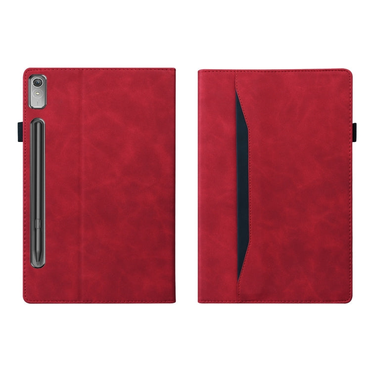 For Lenovo Tab P12 12.7 Splicing Shockproof Leather Tablet Case(Red)