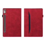 For Lenovo Tab P12 12.7 Splicing Shockproof Leather Tablet Case(Red)